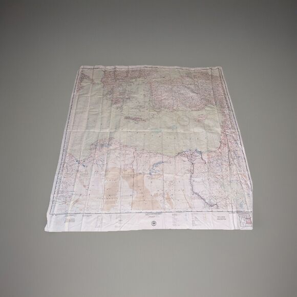 US Air Force Aeronautical Chart Service Cloth Map 1950 CL300 E & W Mediterranean - Picture 7 of 10